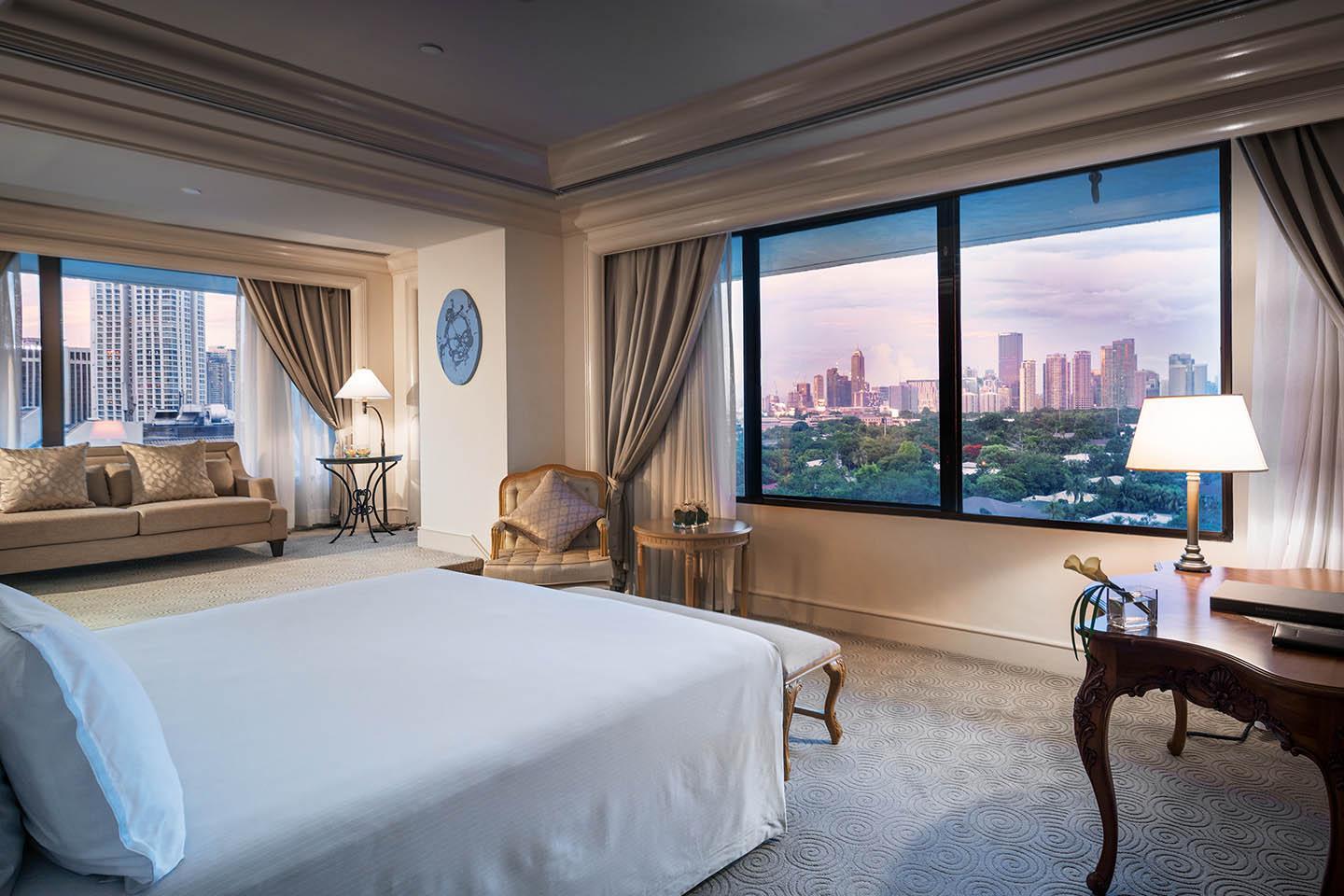The Peninsula Manila Hotel Makati City Ngoại thất bức ảnh A bedroom at the Mandarin Oriental, Bangkok